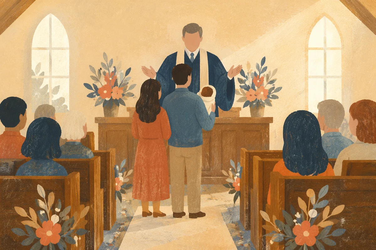 Baby Dedication Blessing in Morning Worship