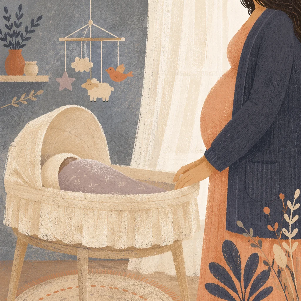 Peaceful Church Nursery with Resting Baby