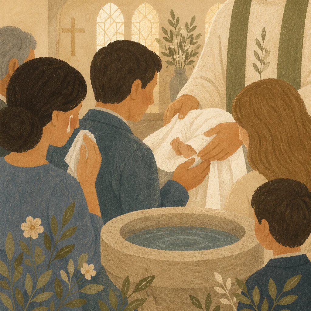 Tender Baptism Family Celebration in Church