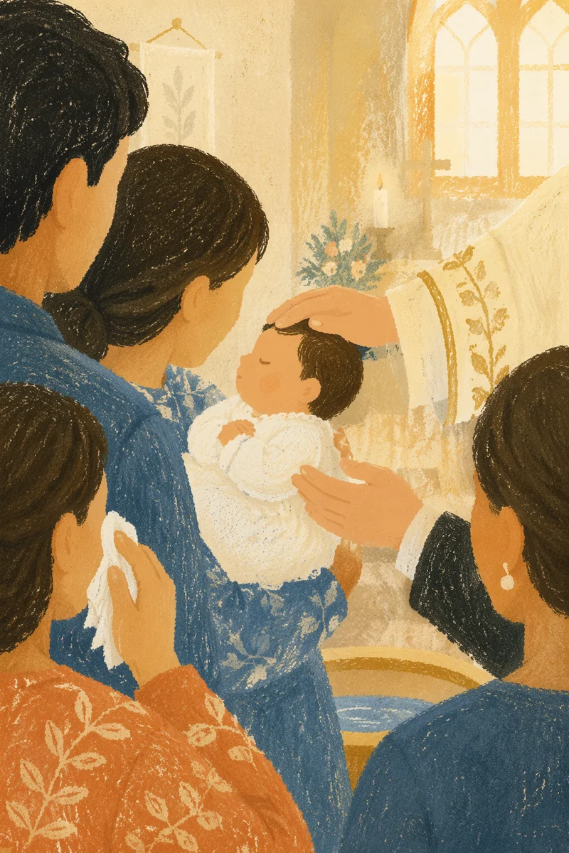 Tender Family Baptism Celebration in Chapel