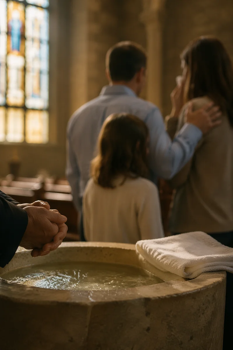 Baptism Family Celebration in Warm Sanctuary