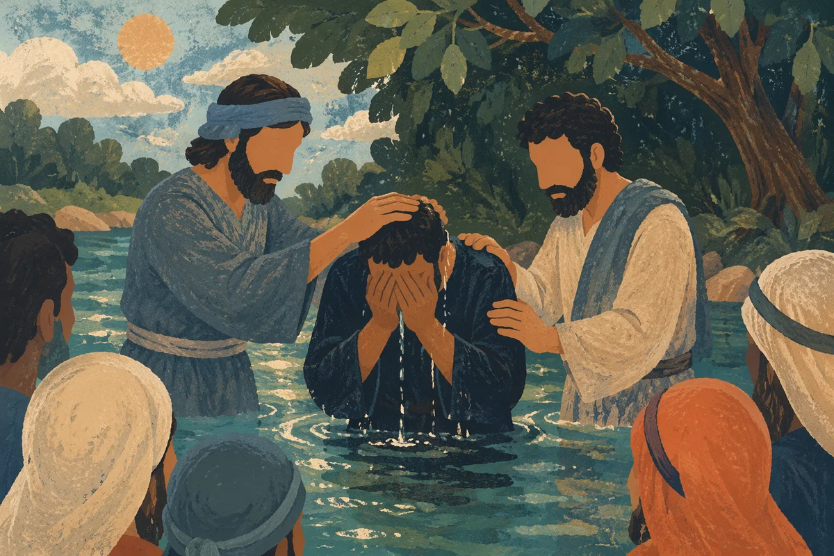 Reverent Outdoor River Baptism Prayer