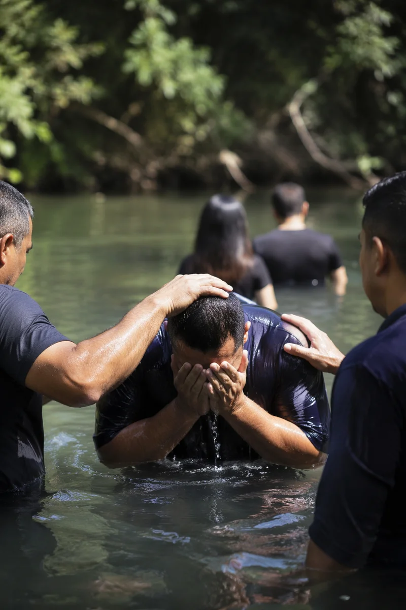 Reverent Outdoor River Baptism Prayer