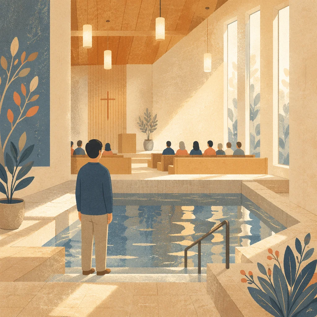 Modern Church Baptism Pool Interior