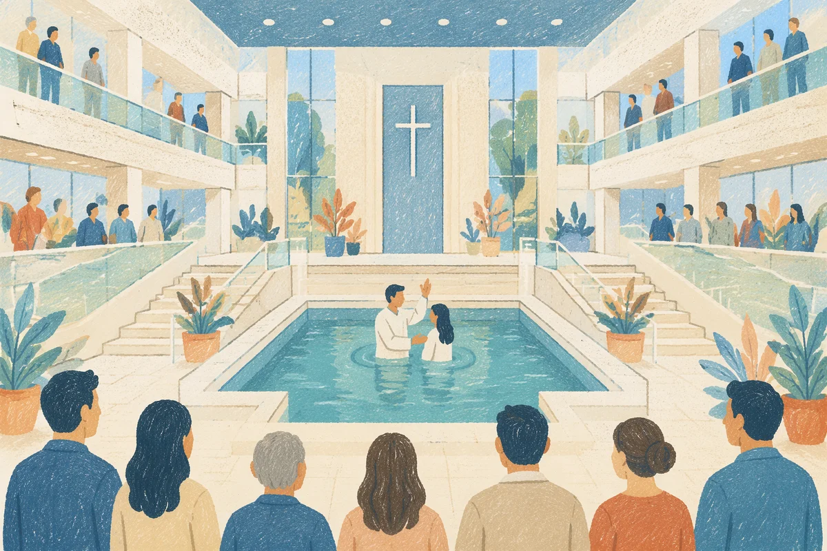 Modern Church Baptism Pool Interior