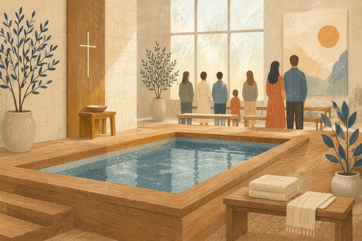 Modern Church Baptism Pool Interior