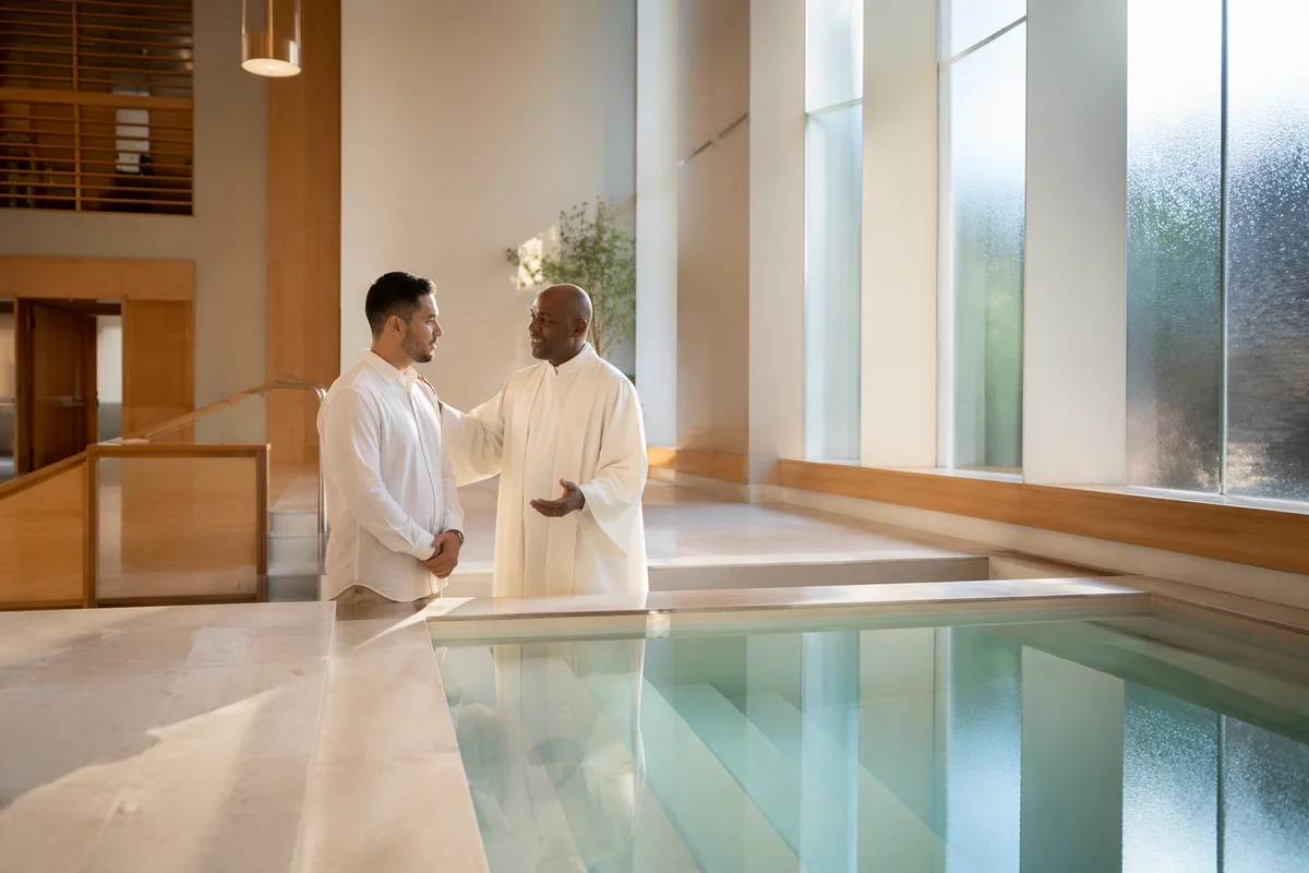 Modern Church Baptism Pool Interior