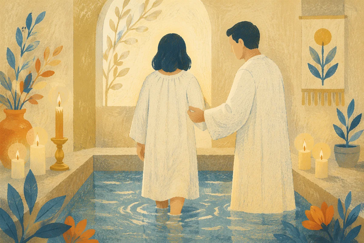 Baptism in White Robe Chapel Waters