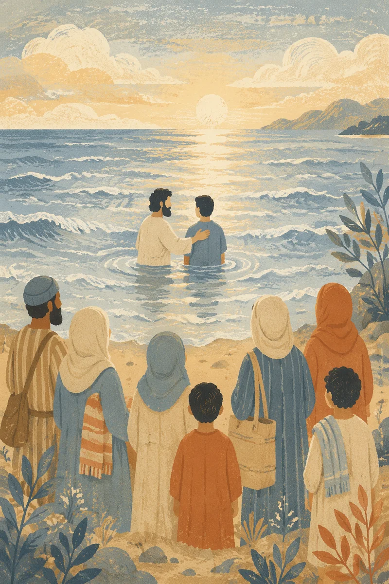 Ocean Beach Baptism at Sunrise