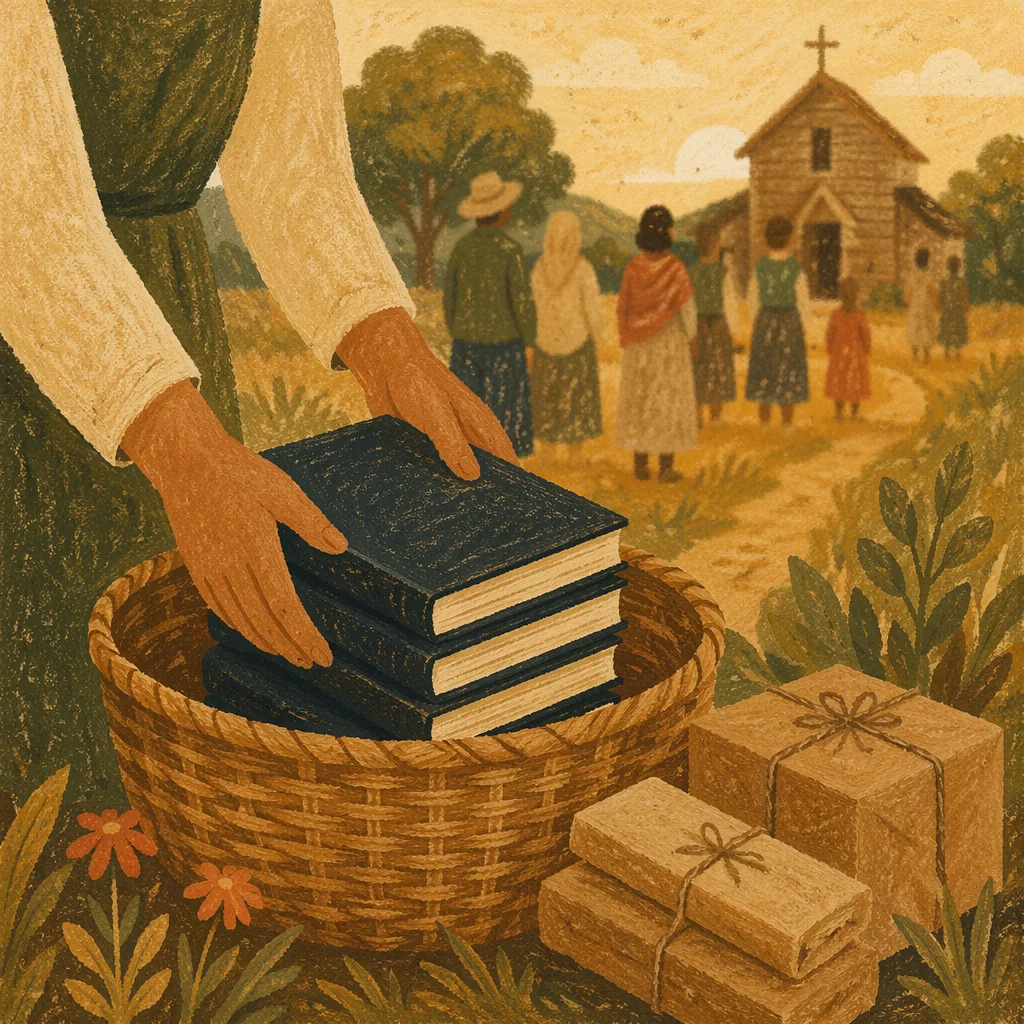Bible Distribution Outreach in Rural Chapel Field