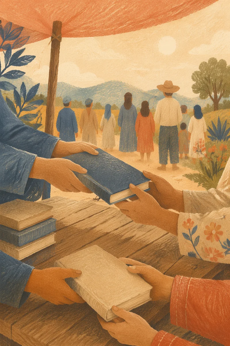 Bible Distribution in Rural Mission Field