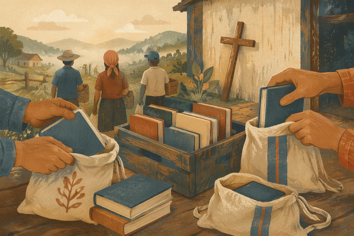 Bible Distribution Preparation in Rural Mission Field