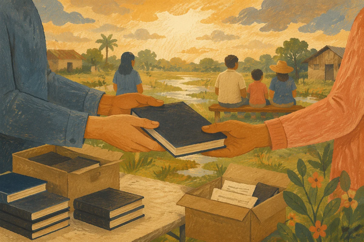 Rural Bible Distribution Outreach in Golden Light