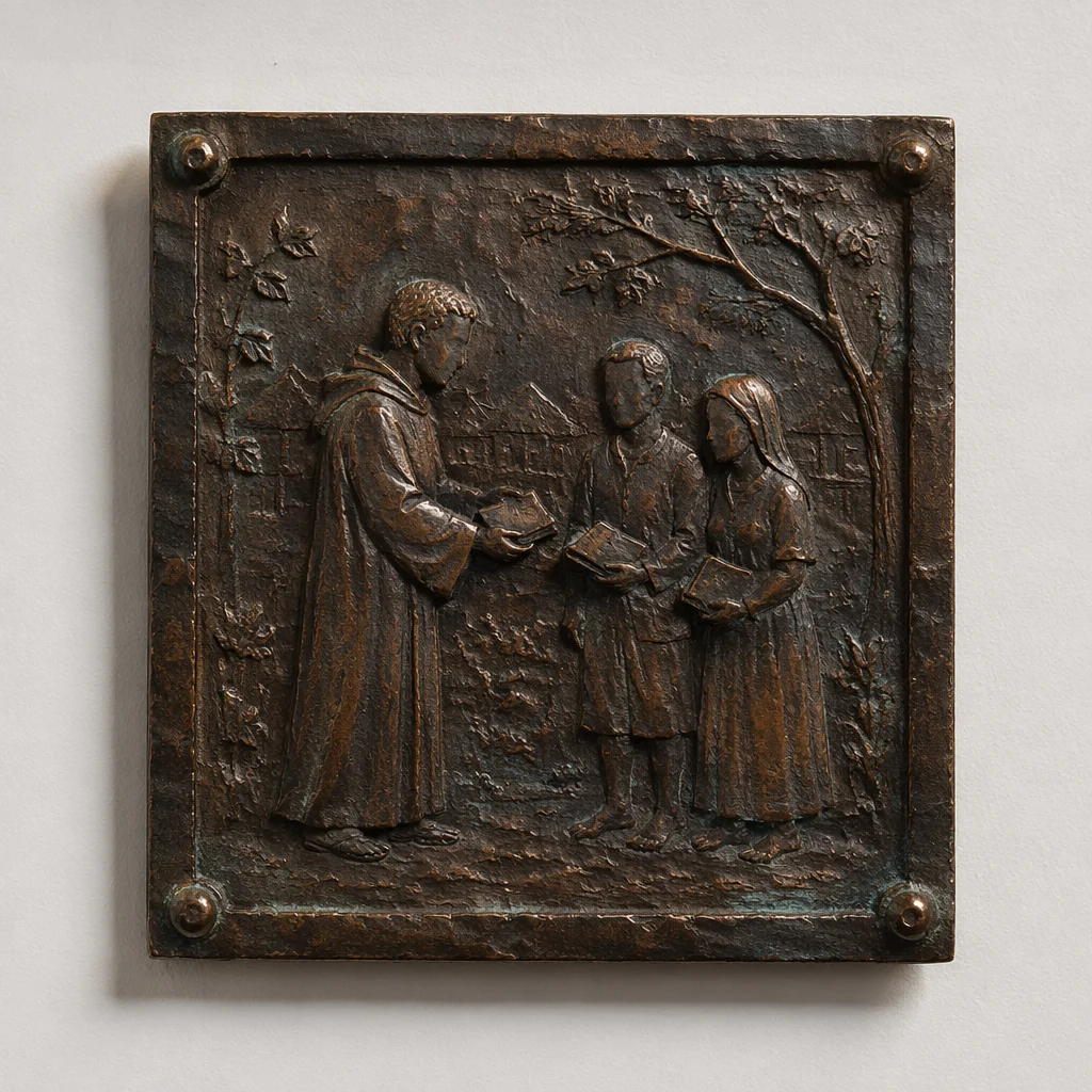Bronze Plaque of Bible Distribution Mission
