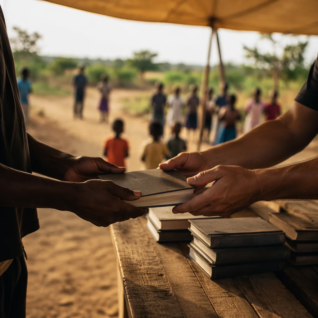 Bible Distribution in Rural Mission Field
