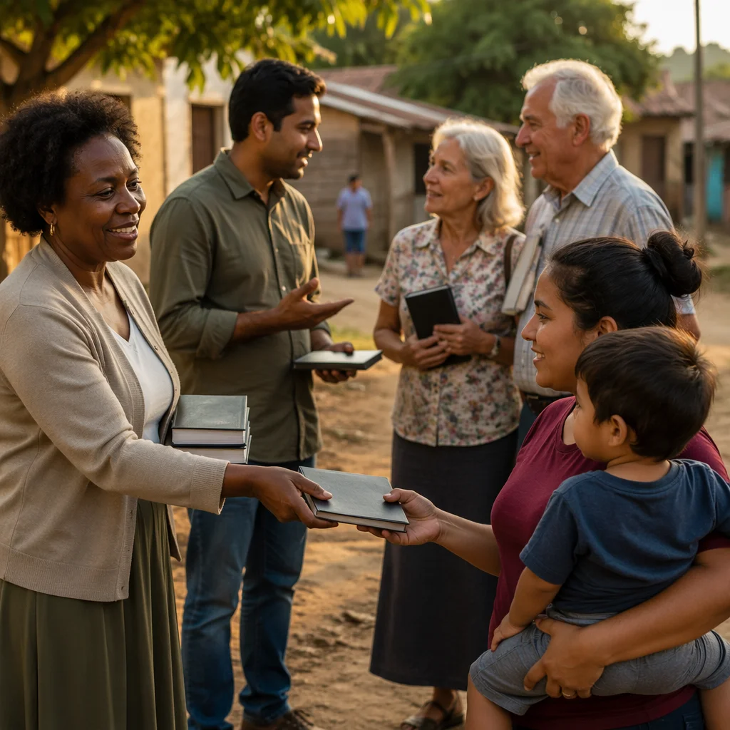 Bible Distribution Outreach in Rural Village