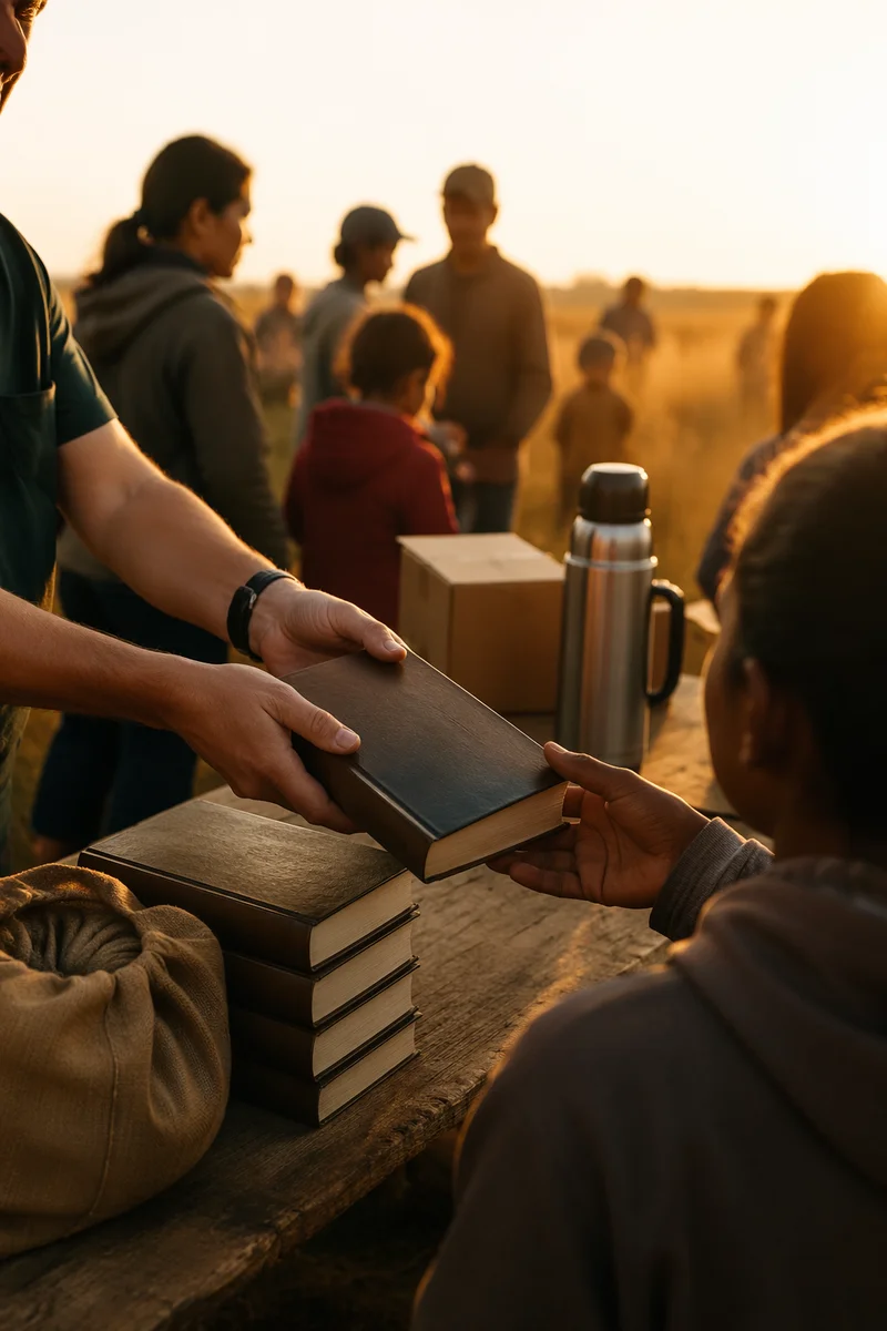 Bible Distribution at Rural Mission Outreach