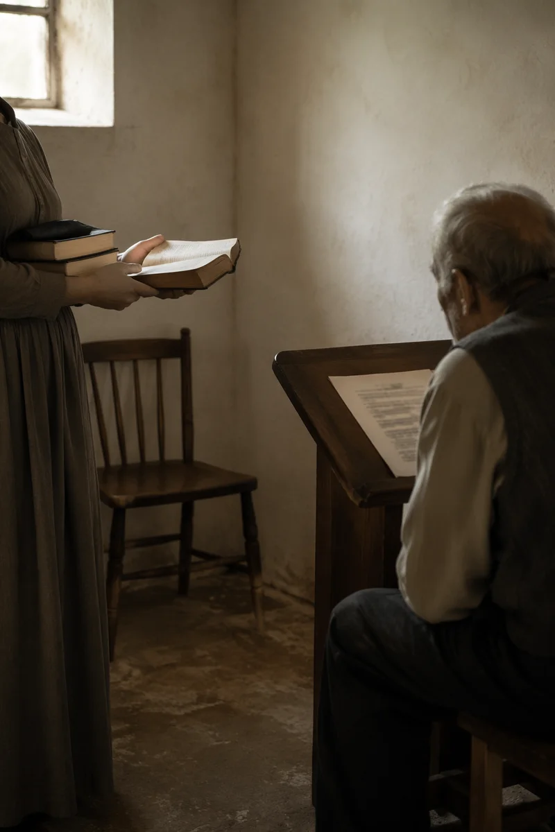 Bible Distribution in Humble Mission Classroom