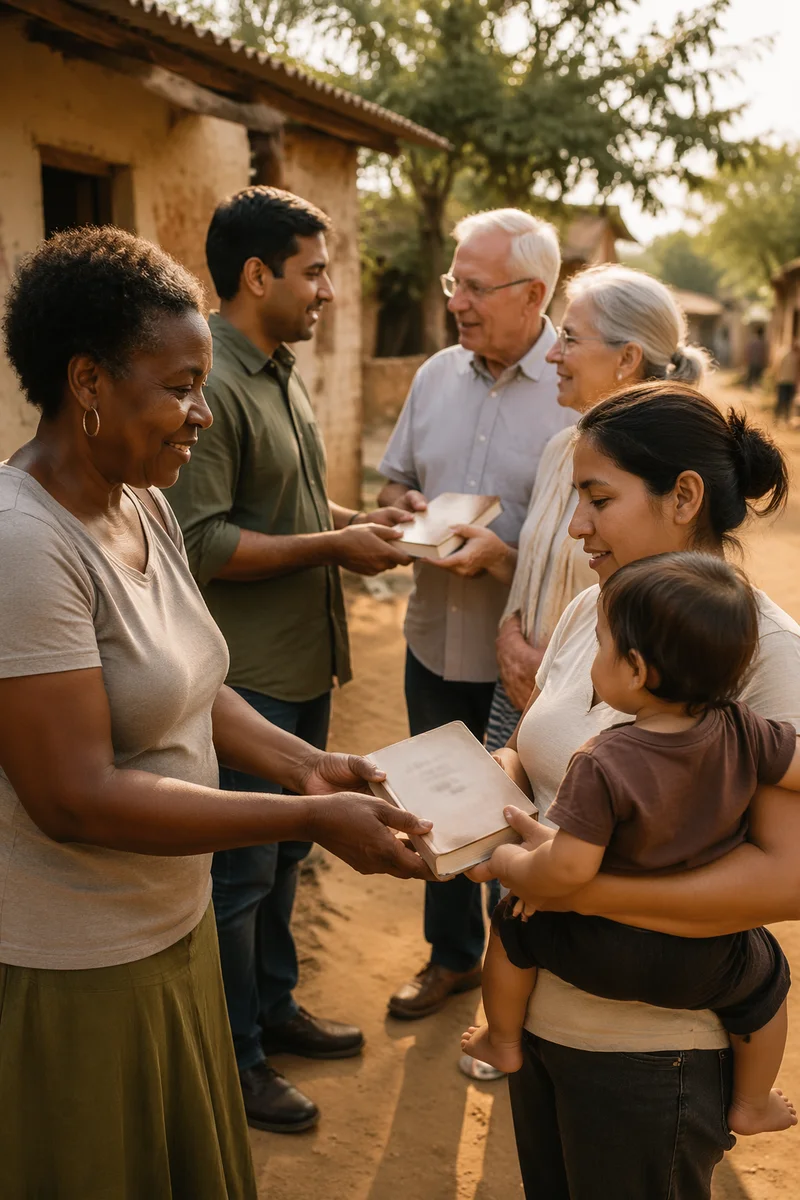 Book Sharing in Rural Village