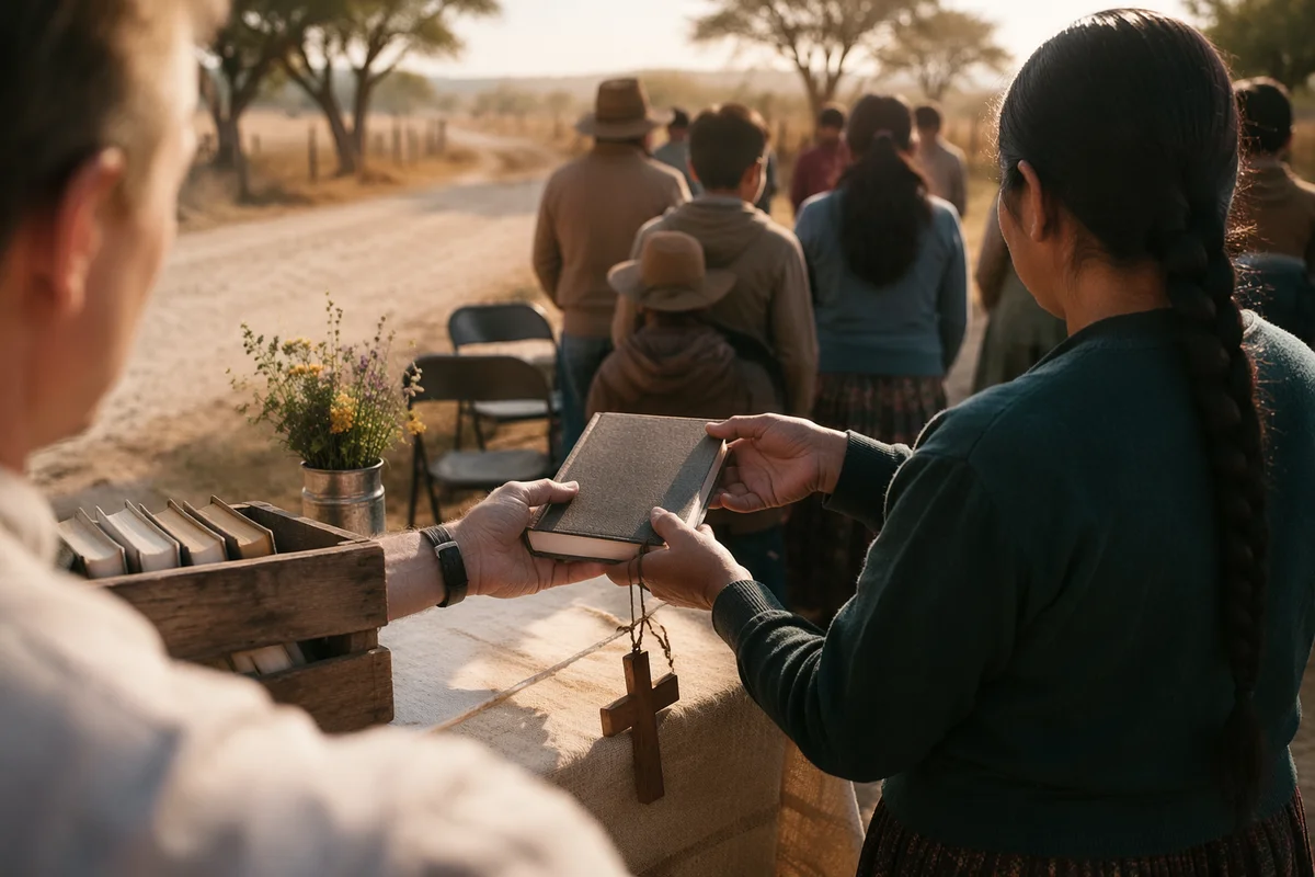 Bible Distribution Outreach on Rural Mission Road