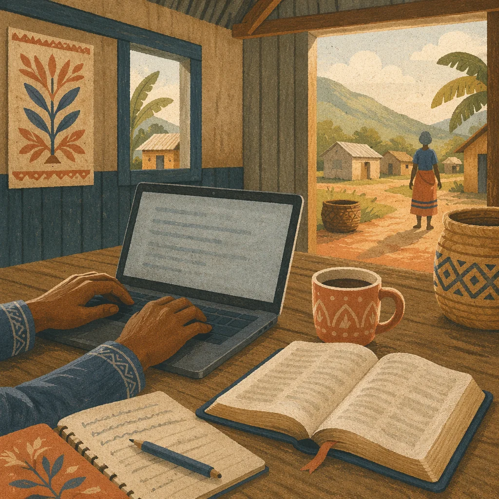 Bible Translation Work in Remote Village