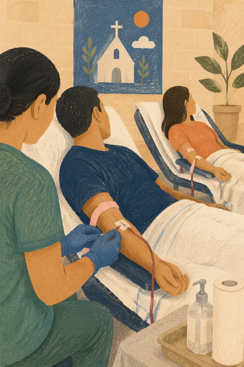 Church Community Blood Donation Fellowship Hall