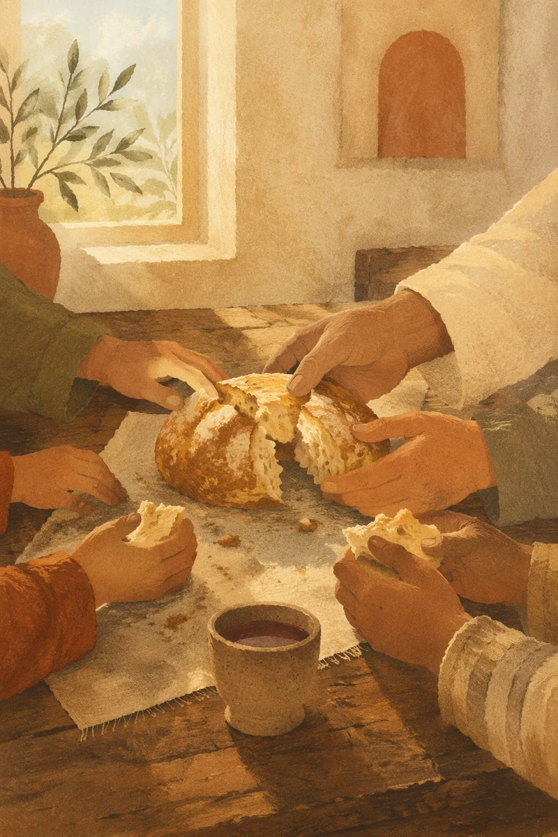 Breaking Bread Communion in Chapel Fellowship