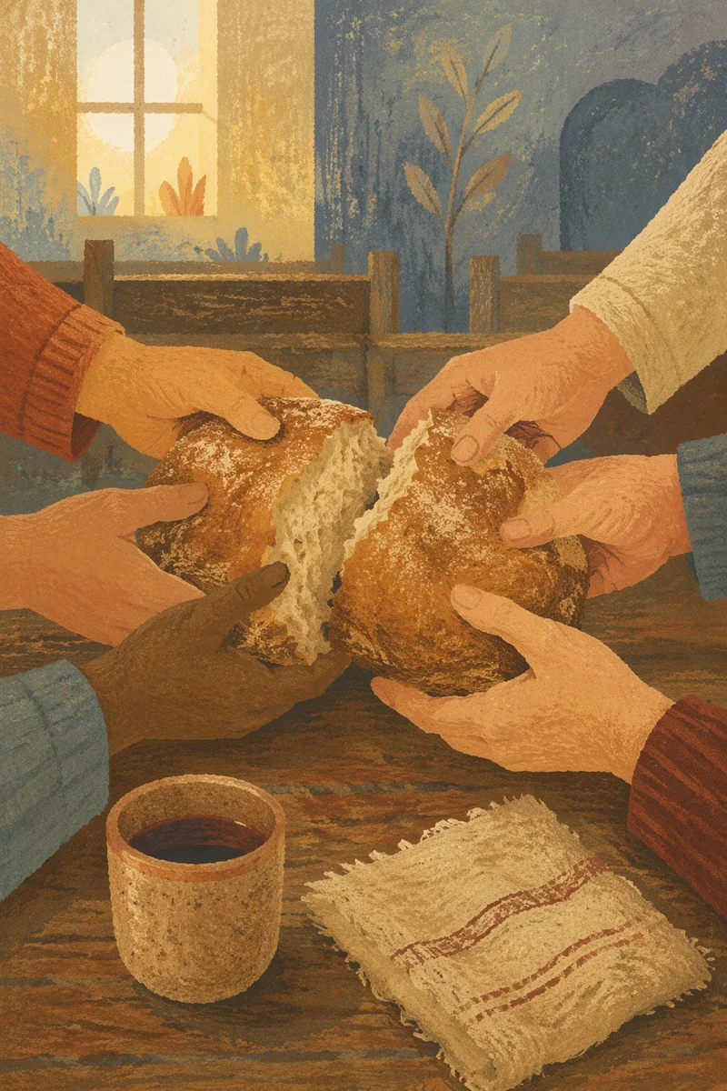 Breaking Bread Together in Communion Fellowship