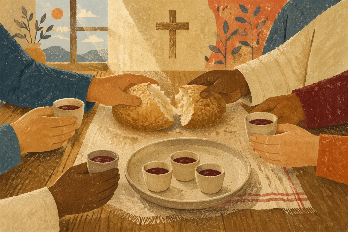 Communion Bread Shared in Chapel Fellowship
