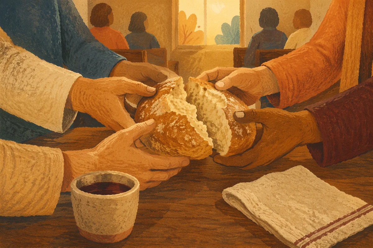 Breaking Bread Together in Communion Fellowship