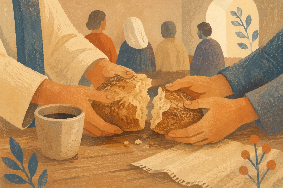 Breaking Bread Communion in Chapel Fellowship