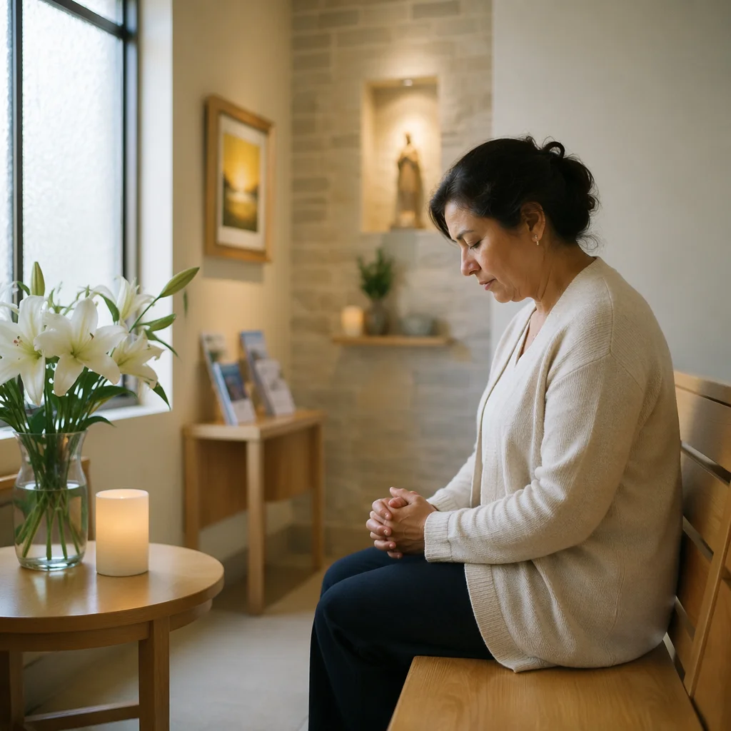 Quiet Hospital Chapel Prayer Reflection