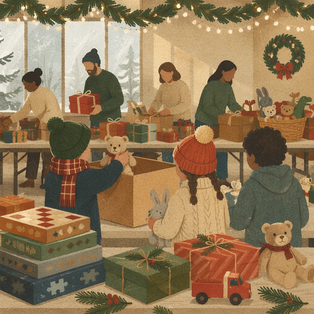 Christmas Toy Drive in Church Hall