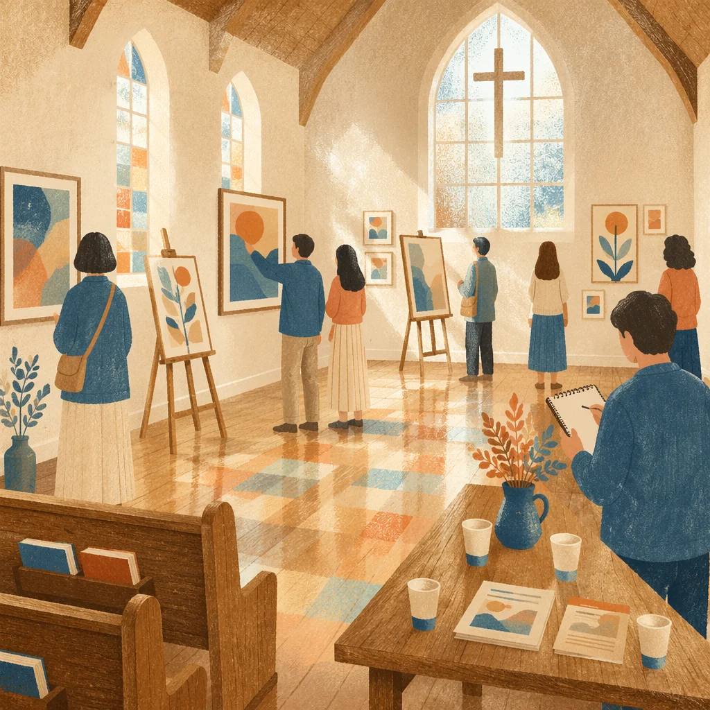 Faith-Inspired Church Art Exhibition Hall