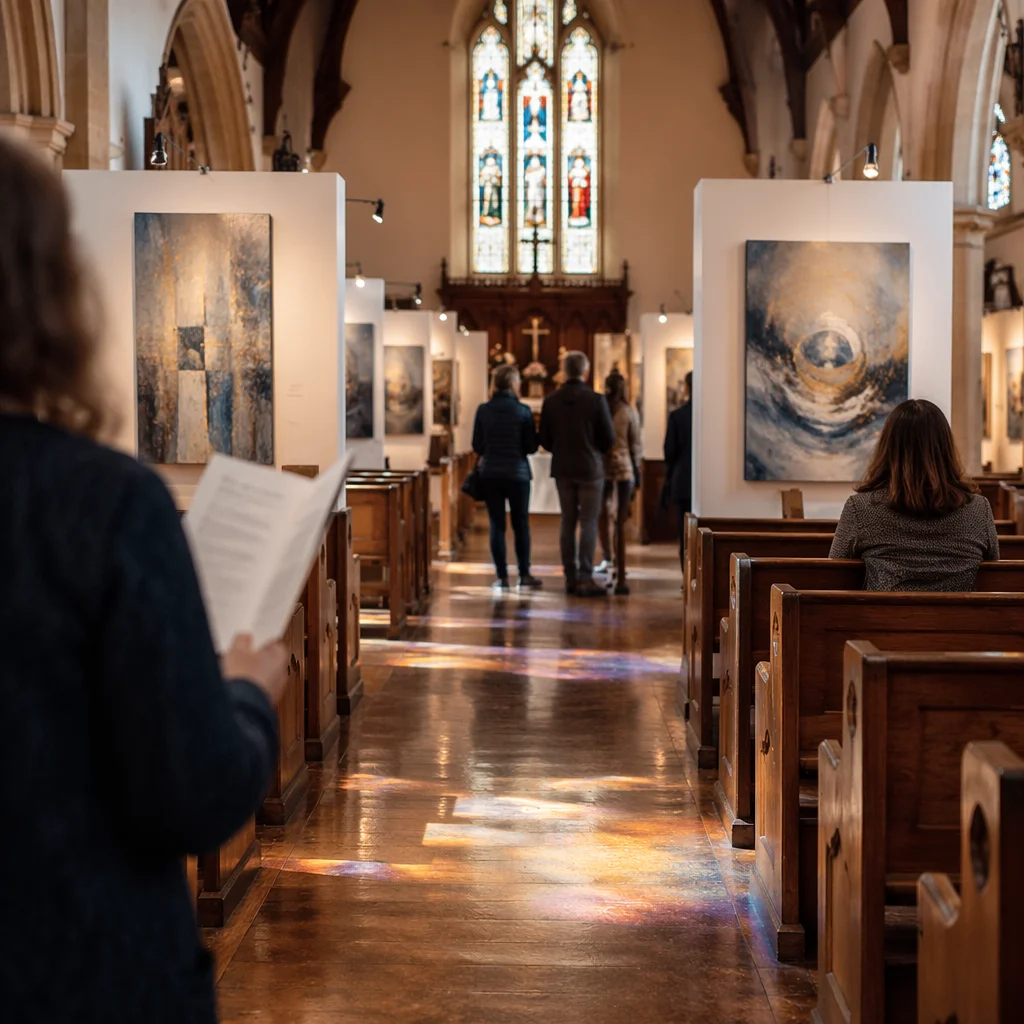 Church Art Gallery Exhibition in Nave