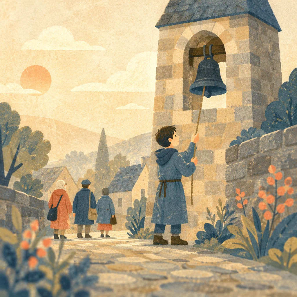 Sunday Morning Church Bell Tower Ringing