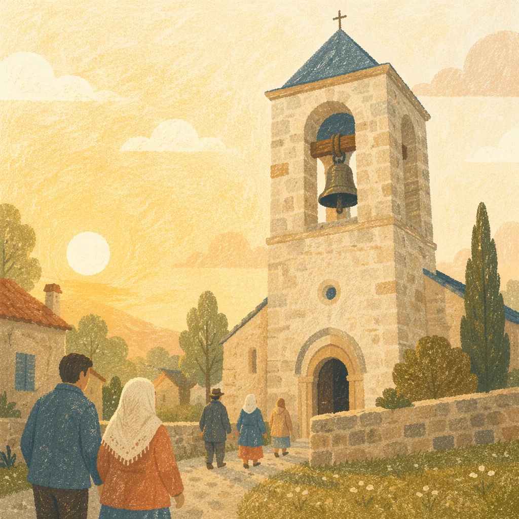 Sunday Morning Church Bell Tower