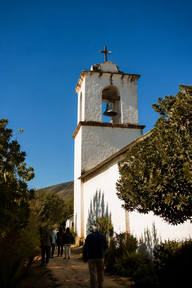White Church Bell Tower Under Blue Sky