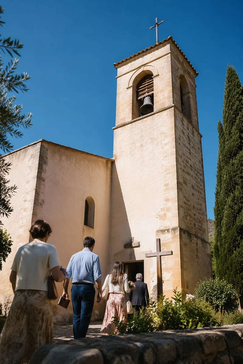 Church Bell Tower Under Blue Morning Sky