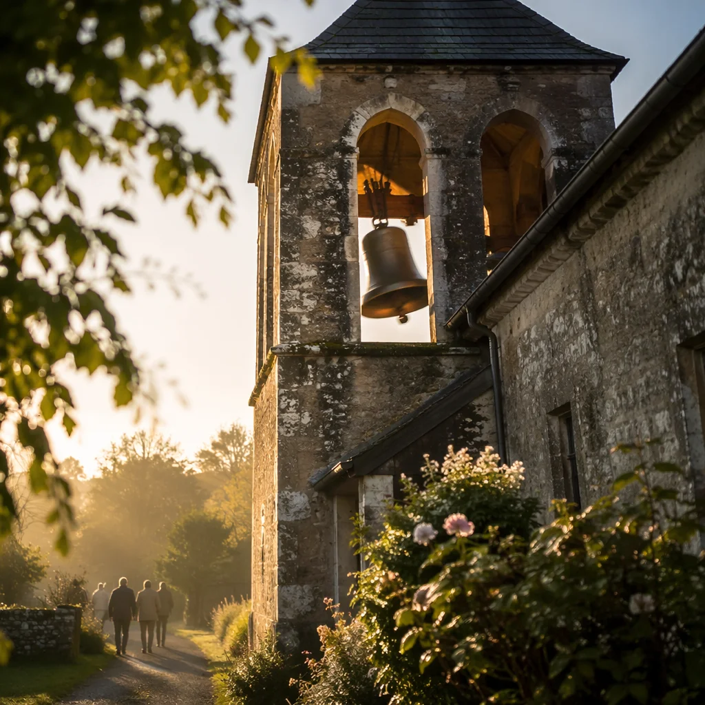 Sunday Morning Church Bell Tower