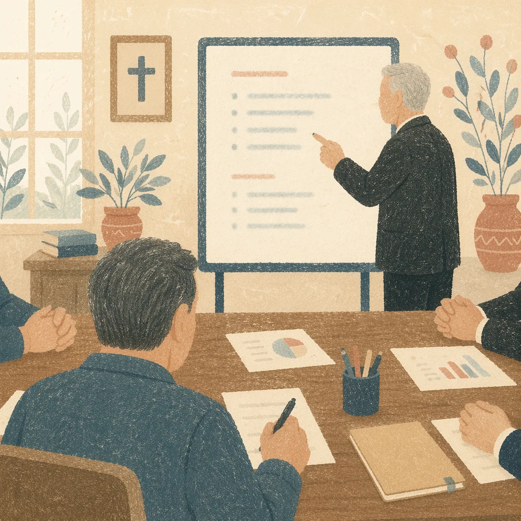 Church Elder Leading Board Meeting Discussion