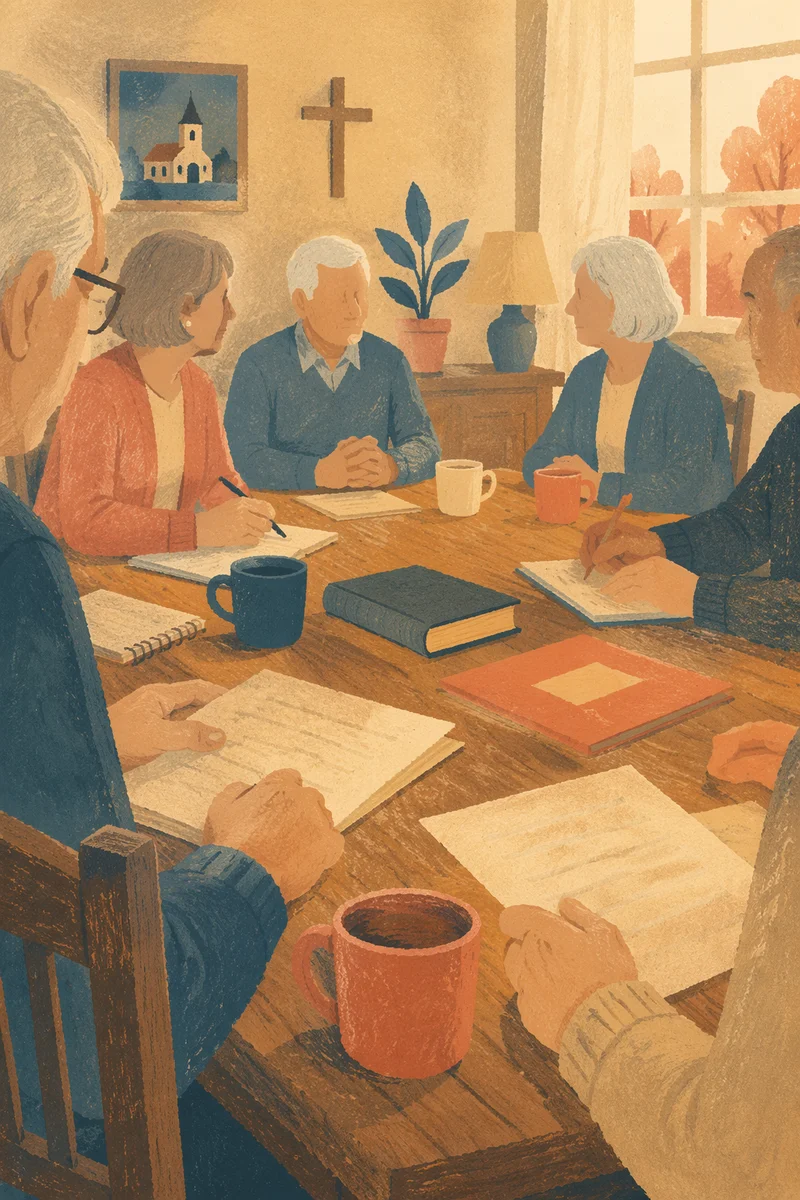 Church Board Meeting Elder Discussion Scene