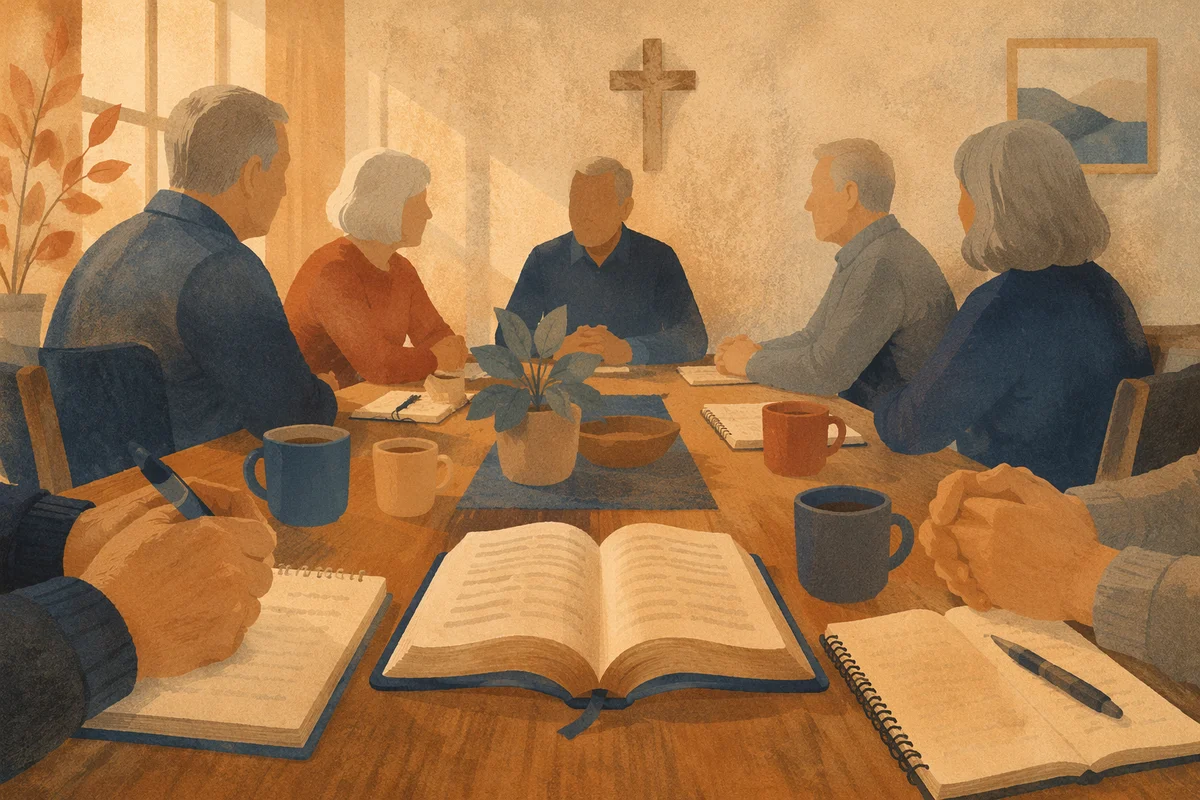 Church Elder Board Meeting Discussion Scene