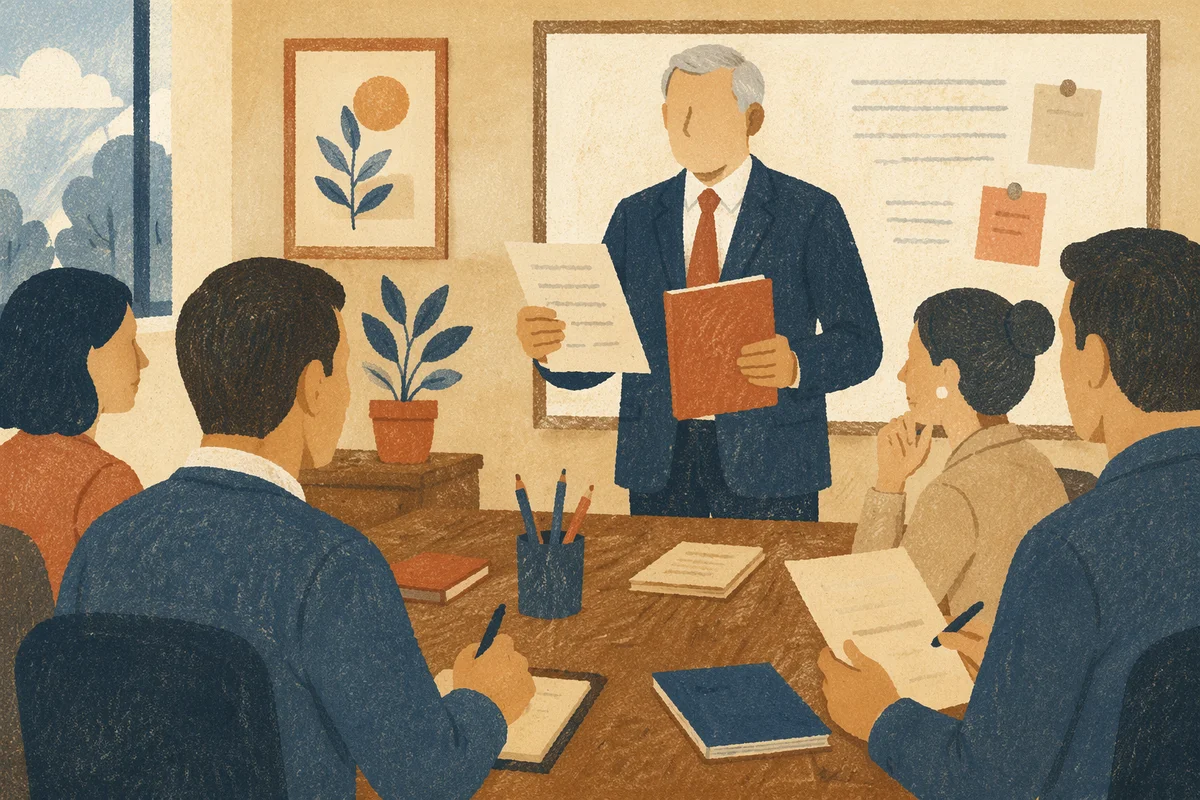 Elder Discussion at Church Board Meeting