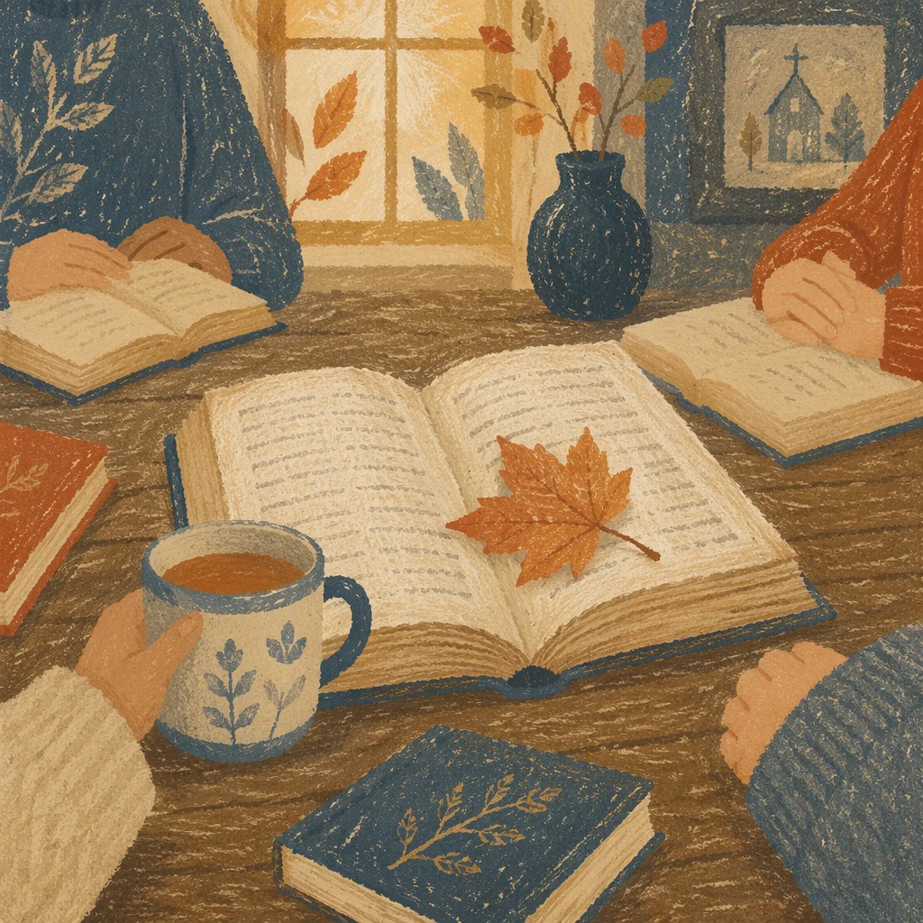 Cozy Church Book Club Discussion Table