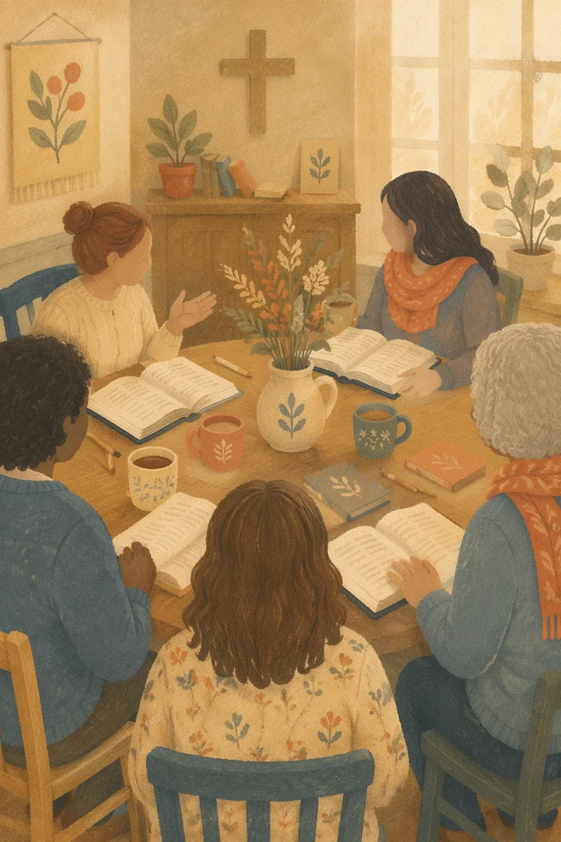 Cozy Church Book Club Discussion Circle