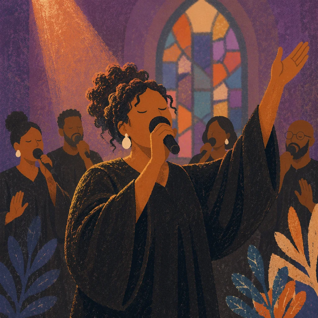 Joyful Gospel Choir Singing in Worship