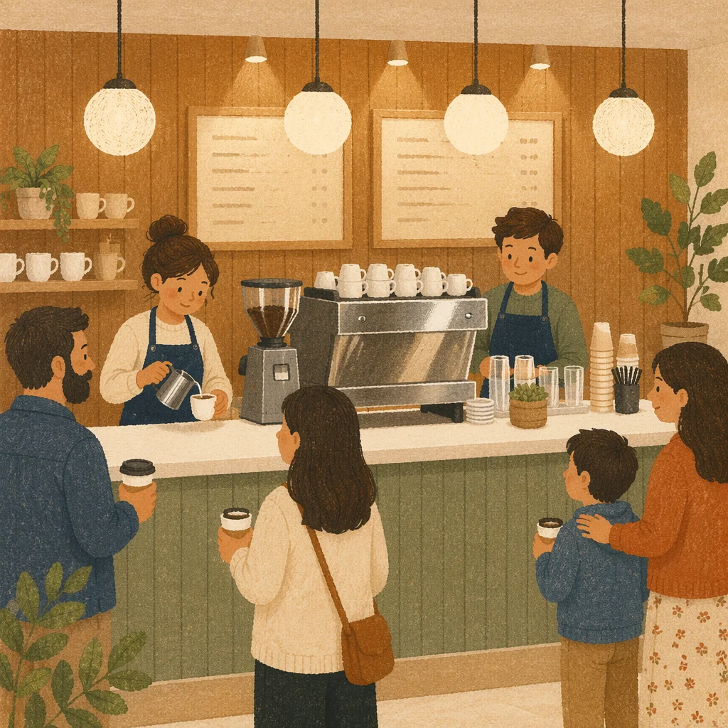 Welcoming Church Coffee Bar Espresso Counter
