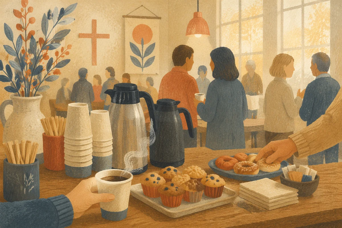 Church Coffee Bar Fellowship After Service