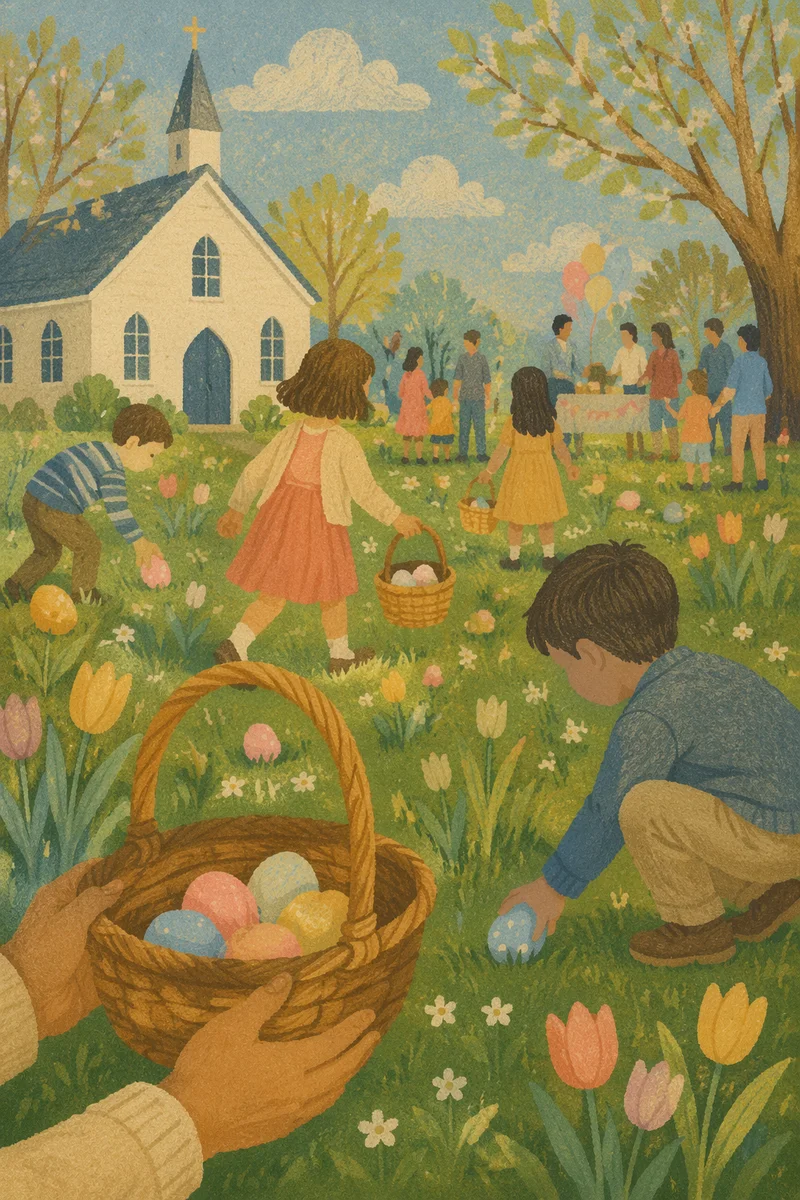 Church Easter Egg Hunt for Children